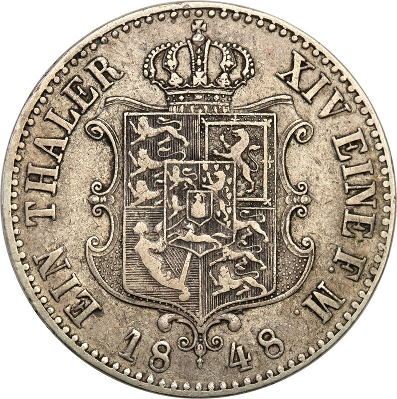 Niemcy, Hanower Ernest August I (1837-1851). Talar 1848 A, Berlin